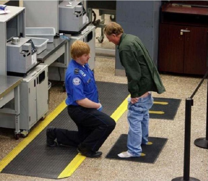 2 awkward airport checks