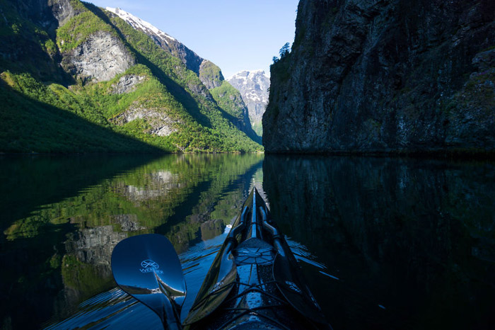 4 kayaker norway fjords